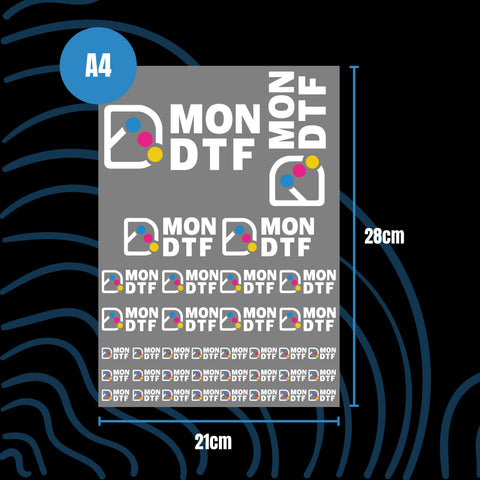 Transfert DTF A4 (21×28 cm) – Impression textile personnalisée pas cher